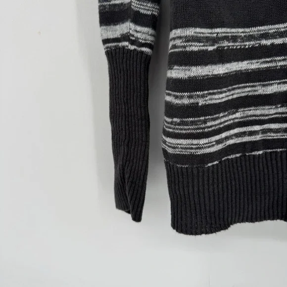 Revolve Chaser Sweater 100% Linen Women's XS Lace Up Striped Space Dye - Picture 3 of 7